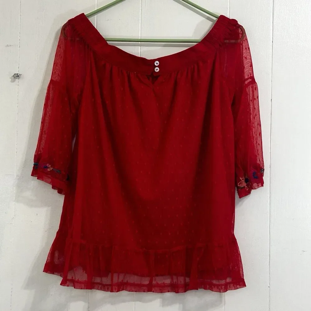 Michael Kors Lucky Brand J.Crew Umgee Bundle Lot Of 4 Blouses Boho Hippie Casual